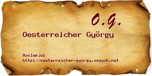 Oesterreicher György névjegykártya
